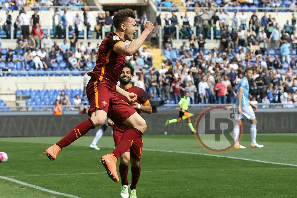 esultanza el shaarawy derby salto lazio roma 030416