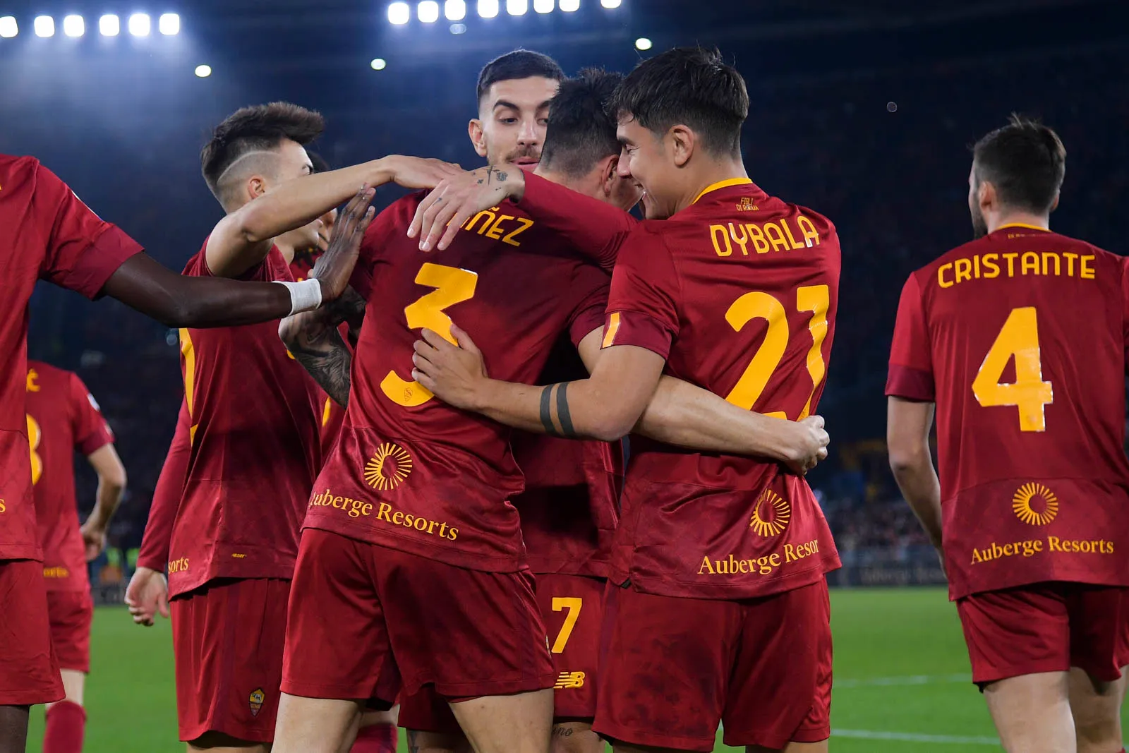 esultanza roma empoli