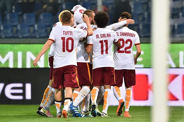 esultanza squadra genoa roma