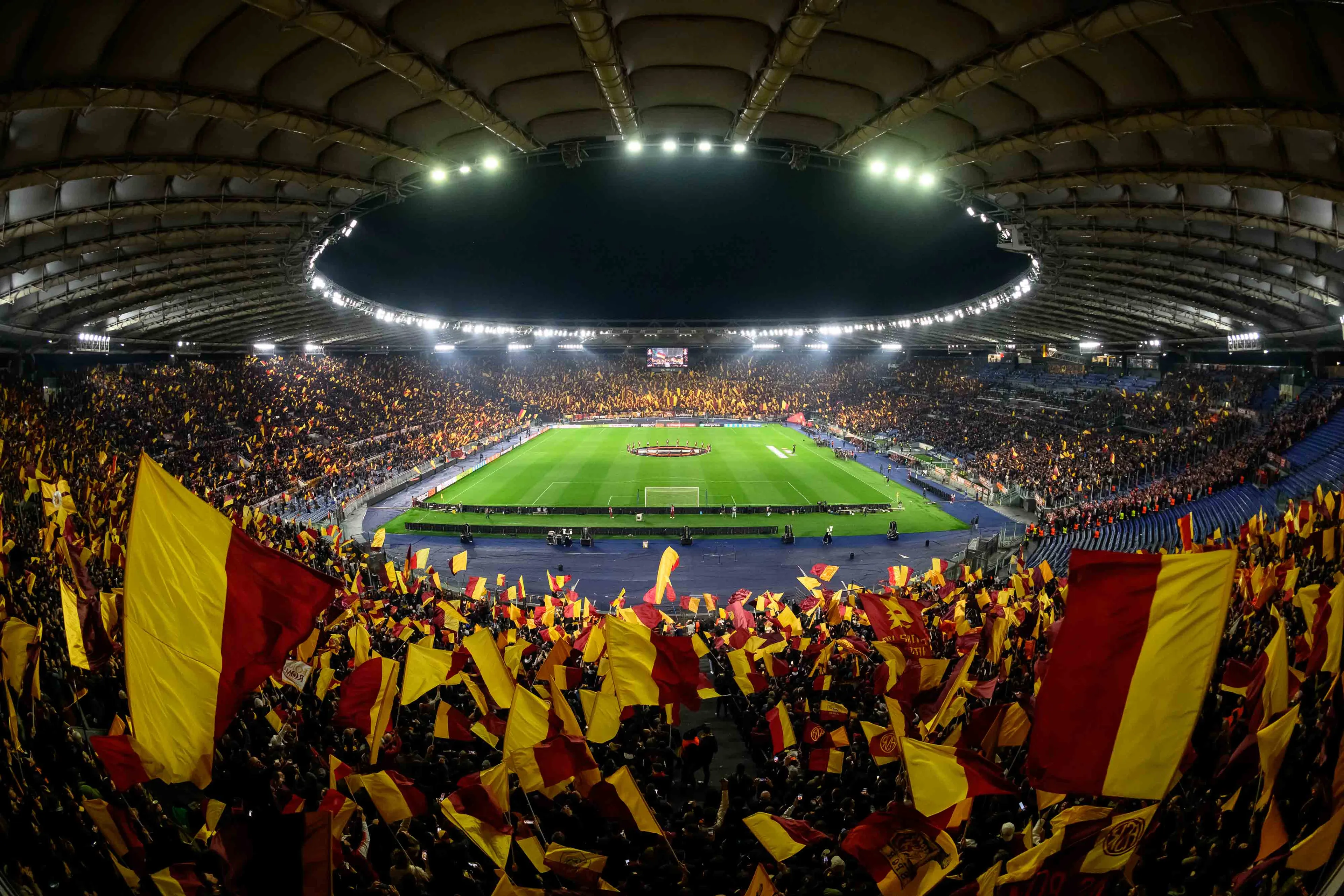 europa league roma athletic club stadio olimpico coreografia 4