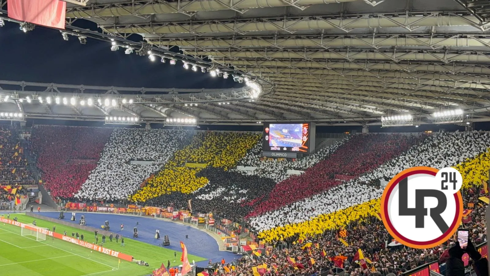 europa league roma bologna coreografia curva sud 2