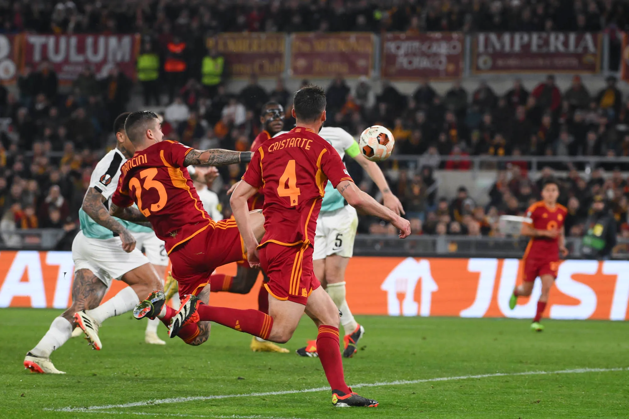 europa league roma brighton mancini