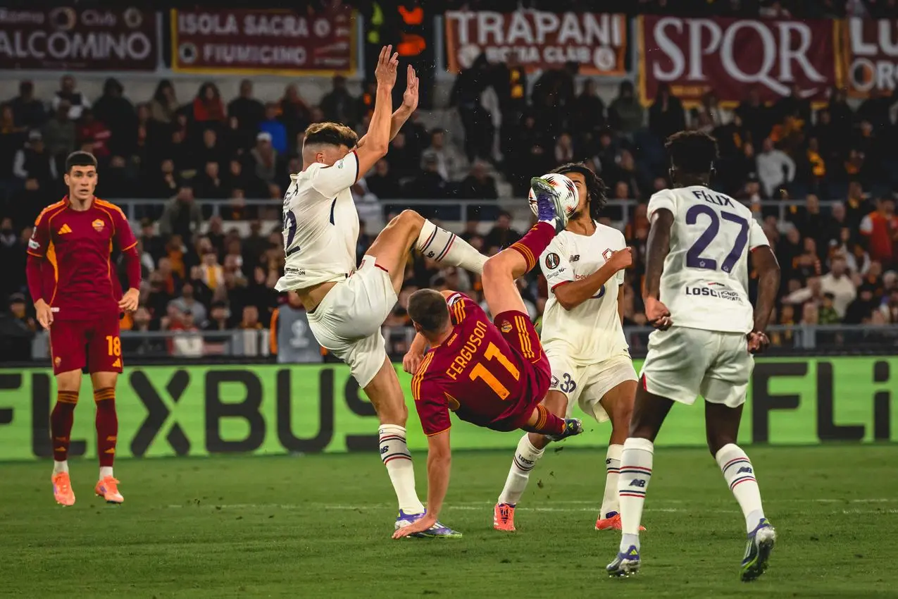 europa league roma lille ferguson