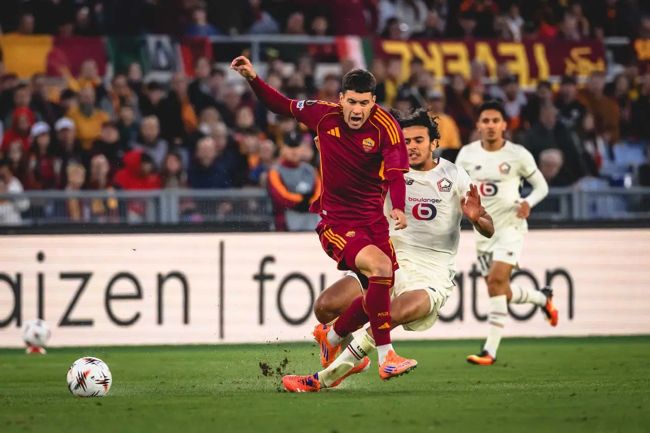 europa league roma lille soule