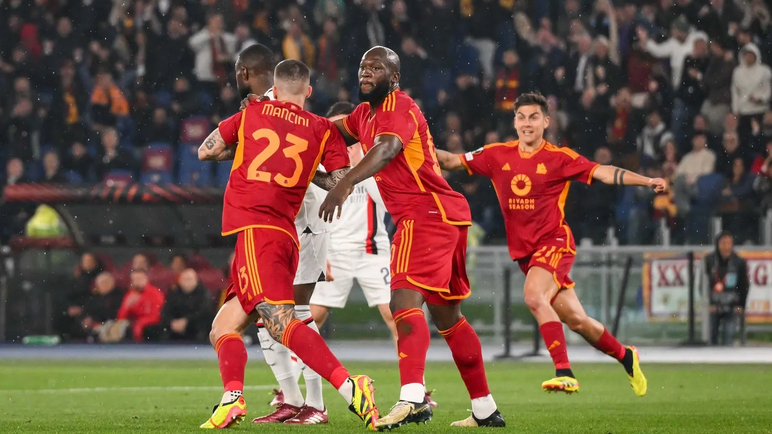 europa league roma milan mancini lukaku