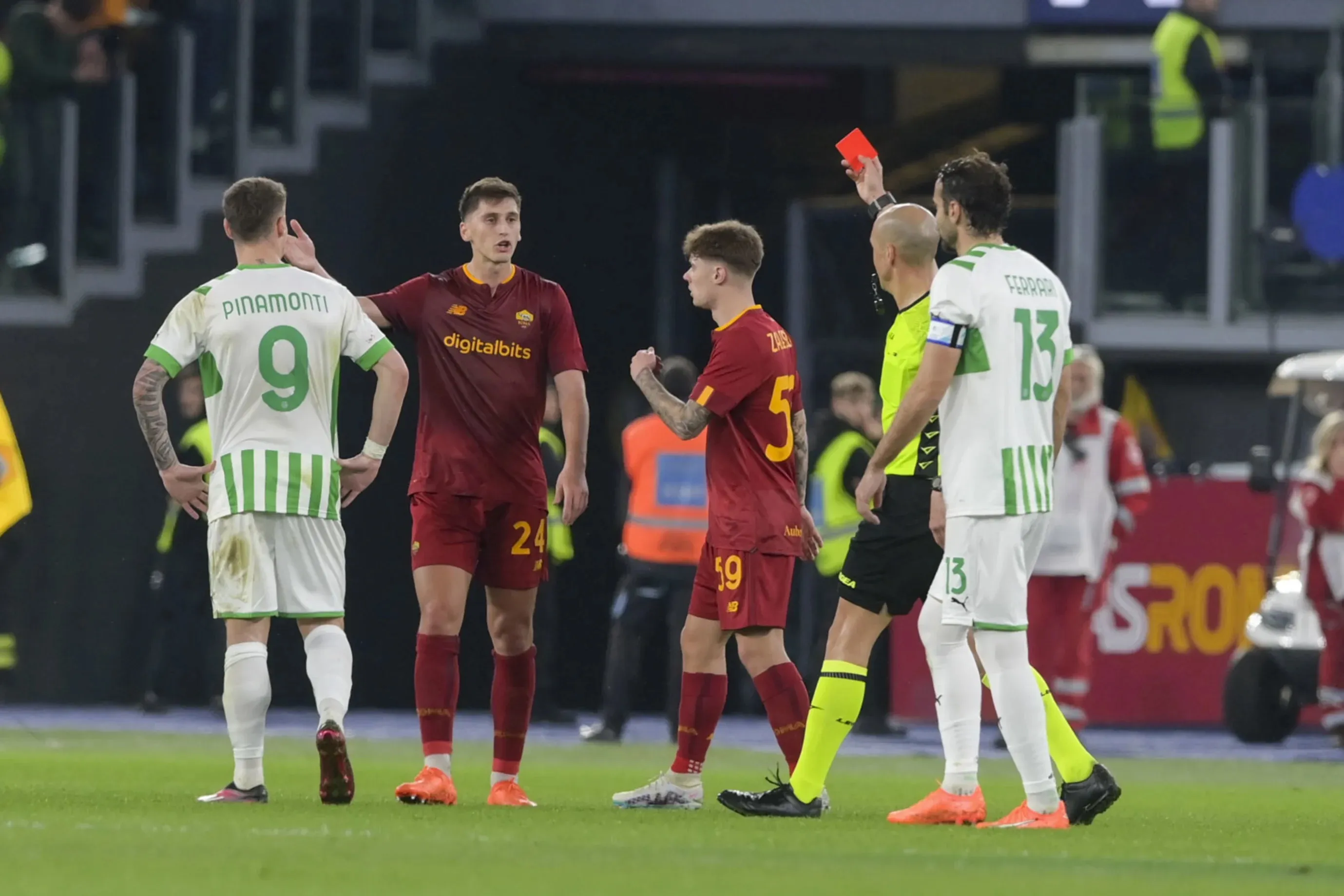 fabbri rosso kumbulla roma sassuolo
