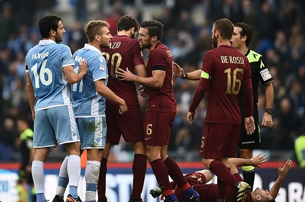 fazio de rossi strootman parolo immobile derby