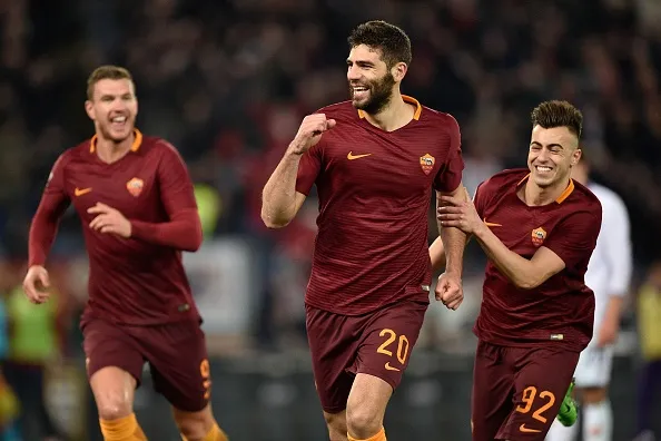 fazio esulta roma fiorentina
