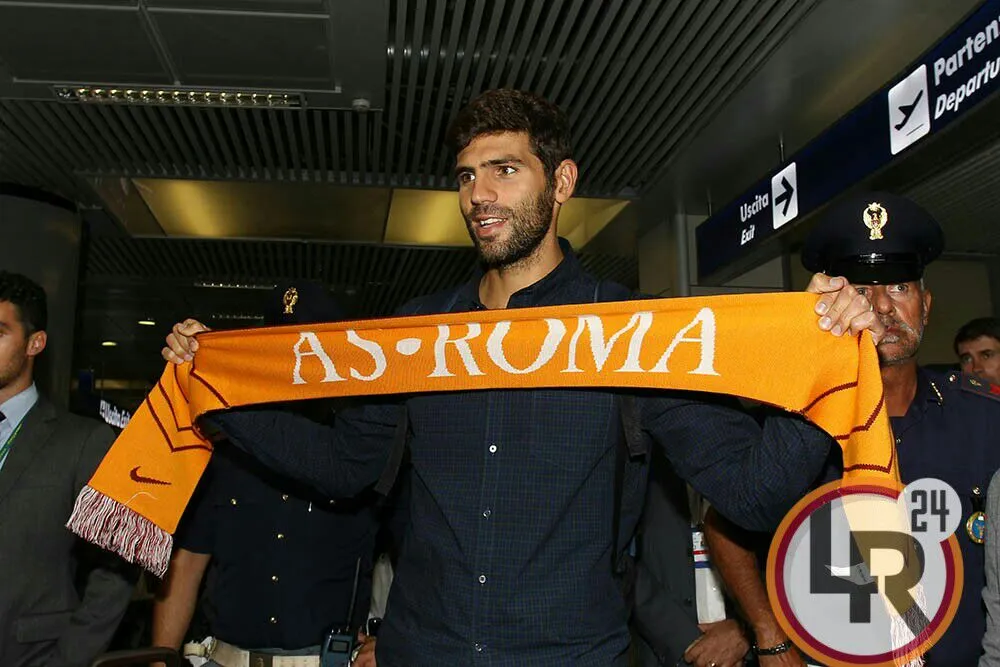 fazio sciarpa as roma aperta sorriso fiumicino