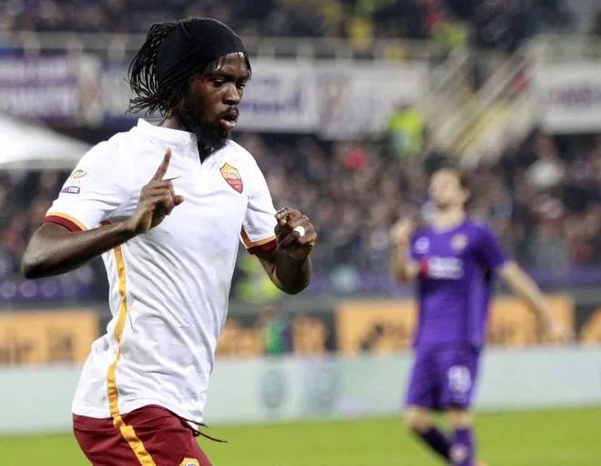 fiorentina roma gervinho esultanza 25102015