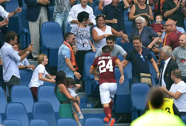 florenzi corre tribuna roma cagliari