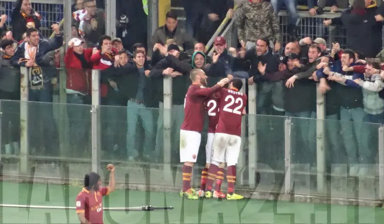 florenzi ddr destro esultanza curva roma torino