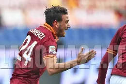florenzi esulta post rovesciata roma genoa 12 1 14