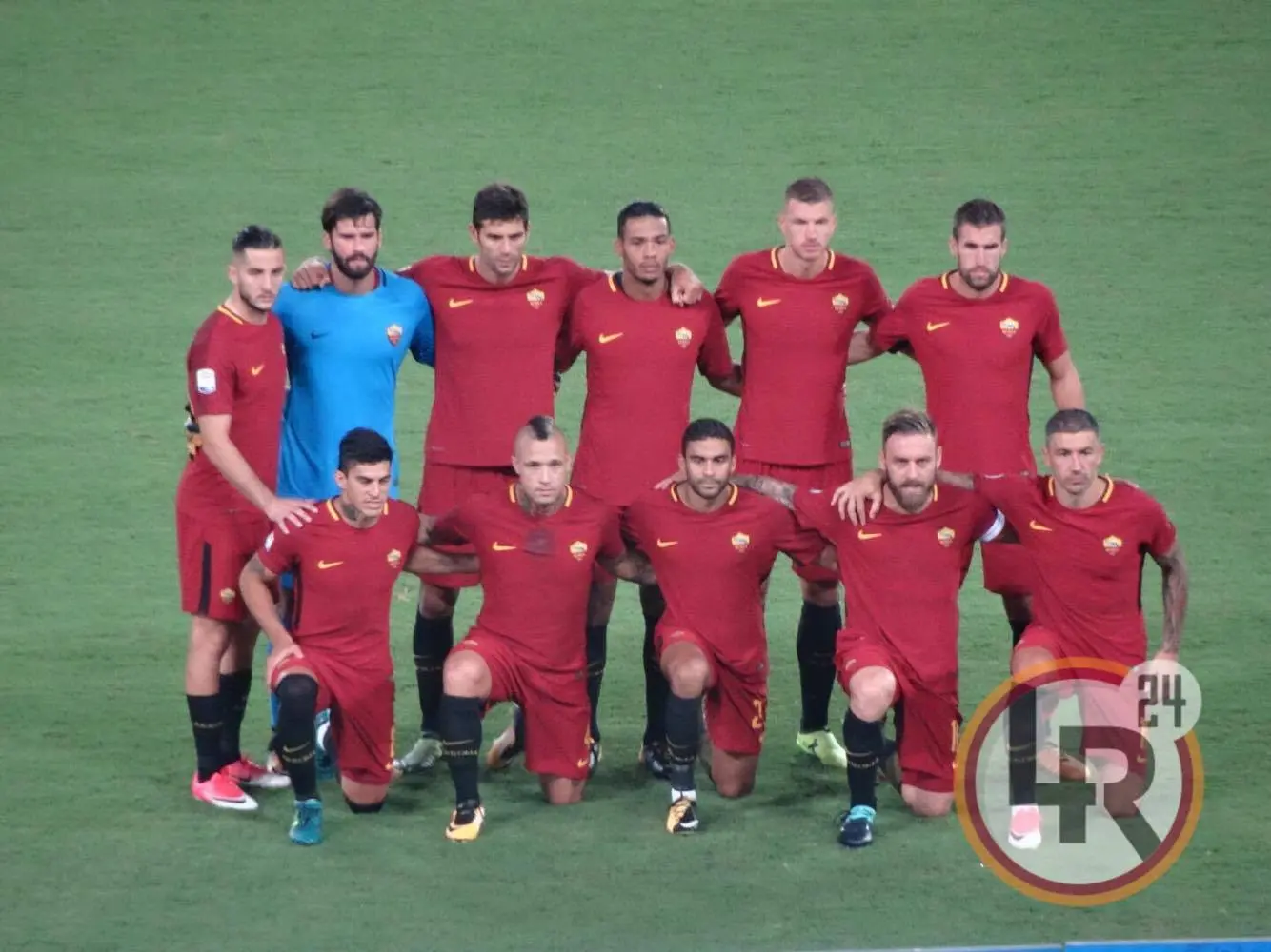 foto di gruppo roma inter