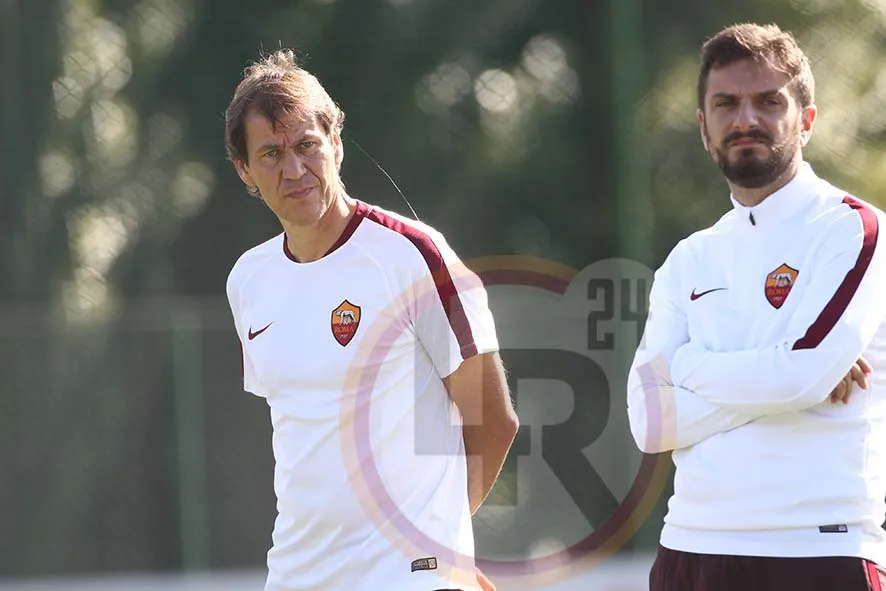 garcia allenamento trigoria 280915 mancini