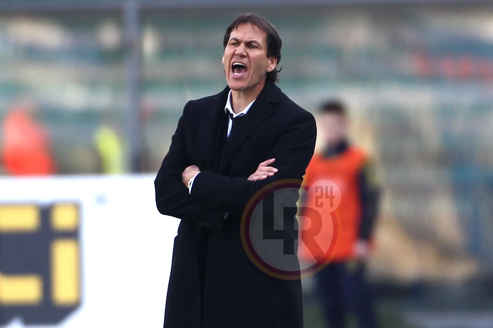 garcia mezza figura nero chievo roma 080315 mancini