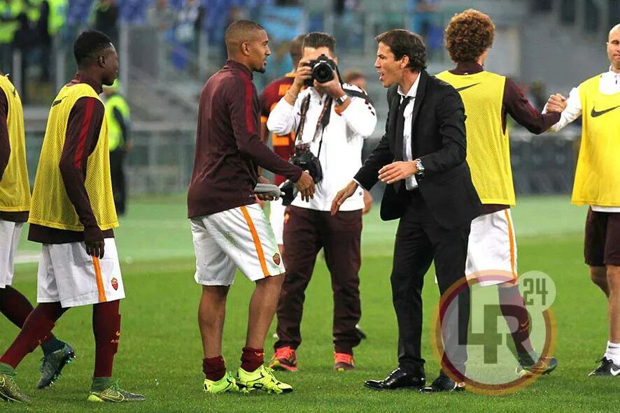garcia vainquer fine partita roma lazio 081115