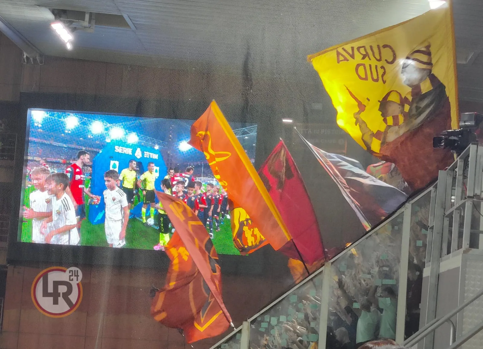 genoa roma tifosi settore ospiti