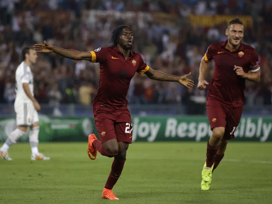 gervinho esulta cska totti spalle