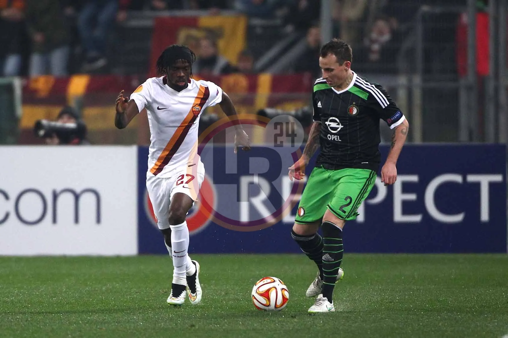 gervinho roma feyenoord 20022015 foto gino
