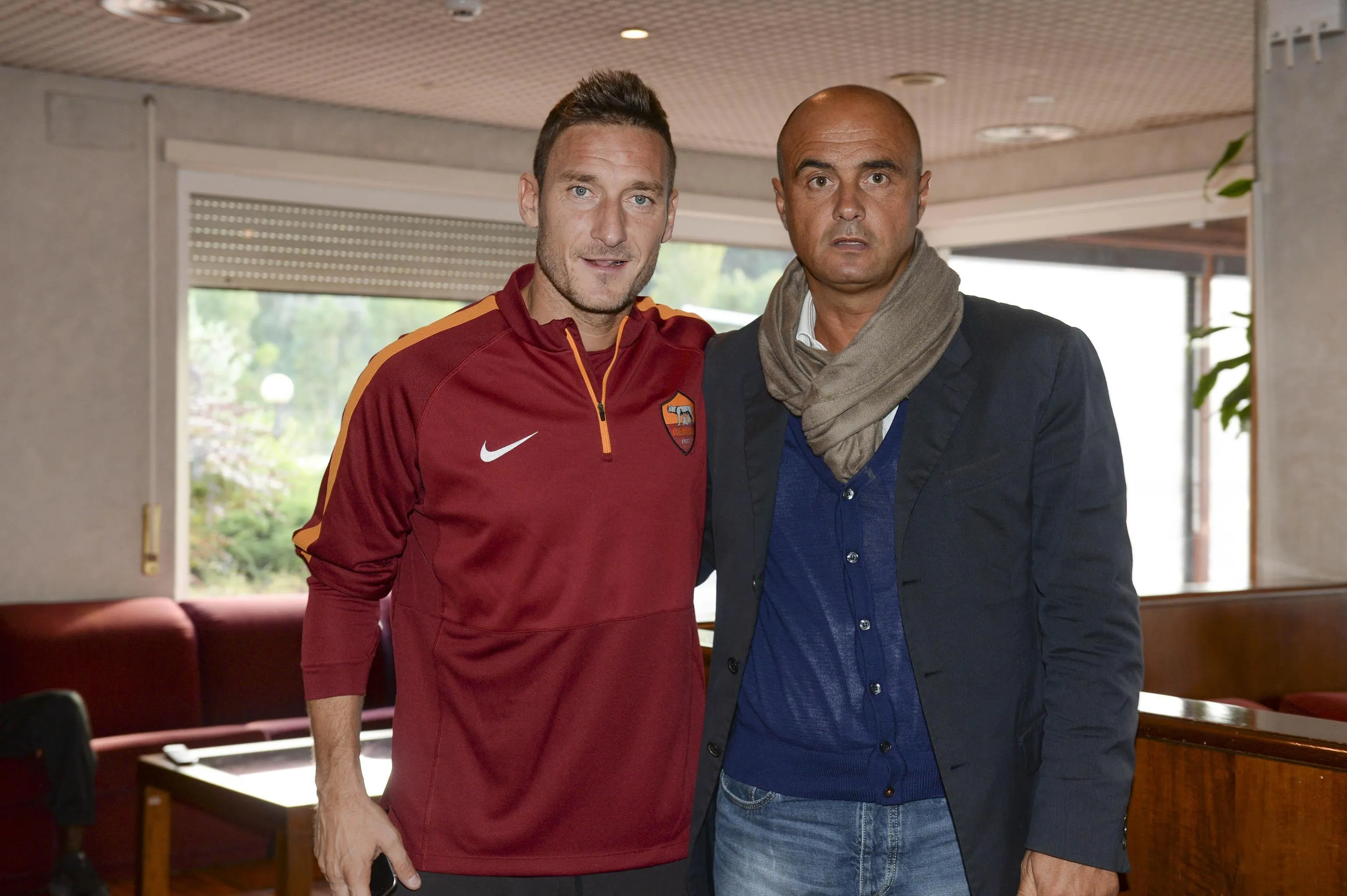 giannini totti insieme trigoria