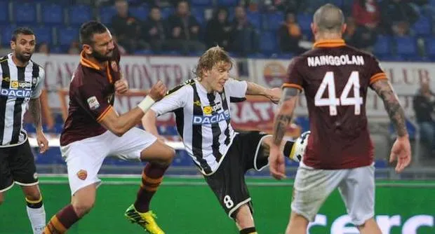 gol basta roma udinese 18 03