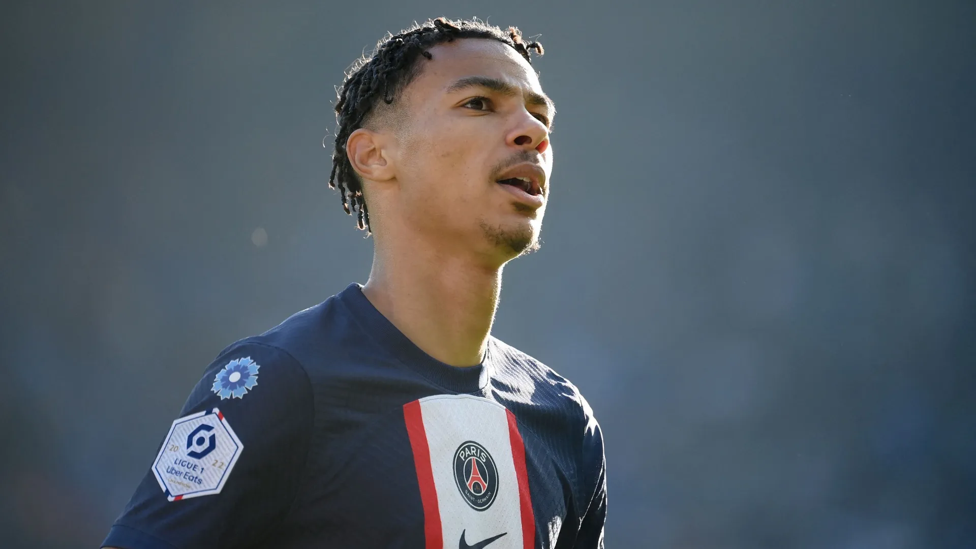 hugo ekitike psg v auxerre ligue 1 2022