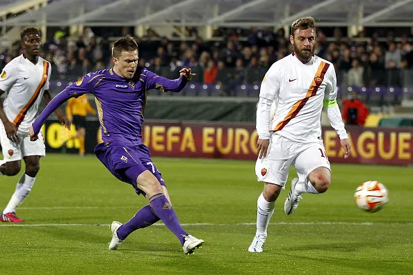 ilicic tira europa league fiorentina roma 12032015