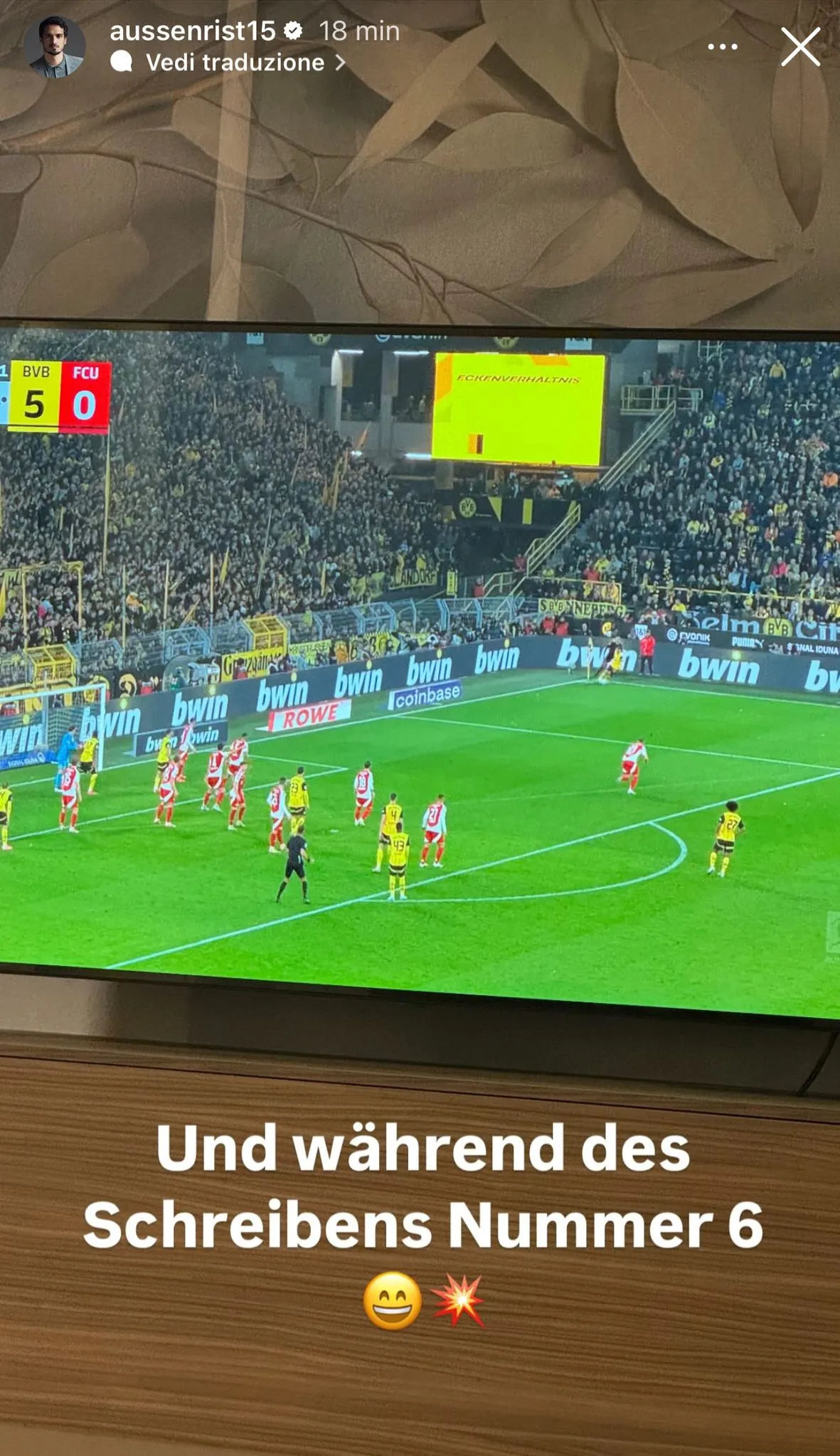 instagram hummels borussia dortmund union berlino