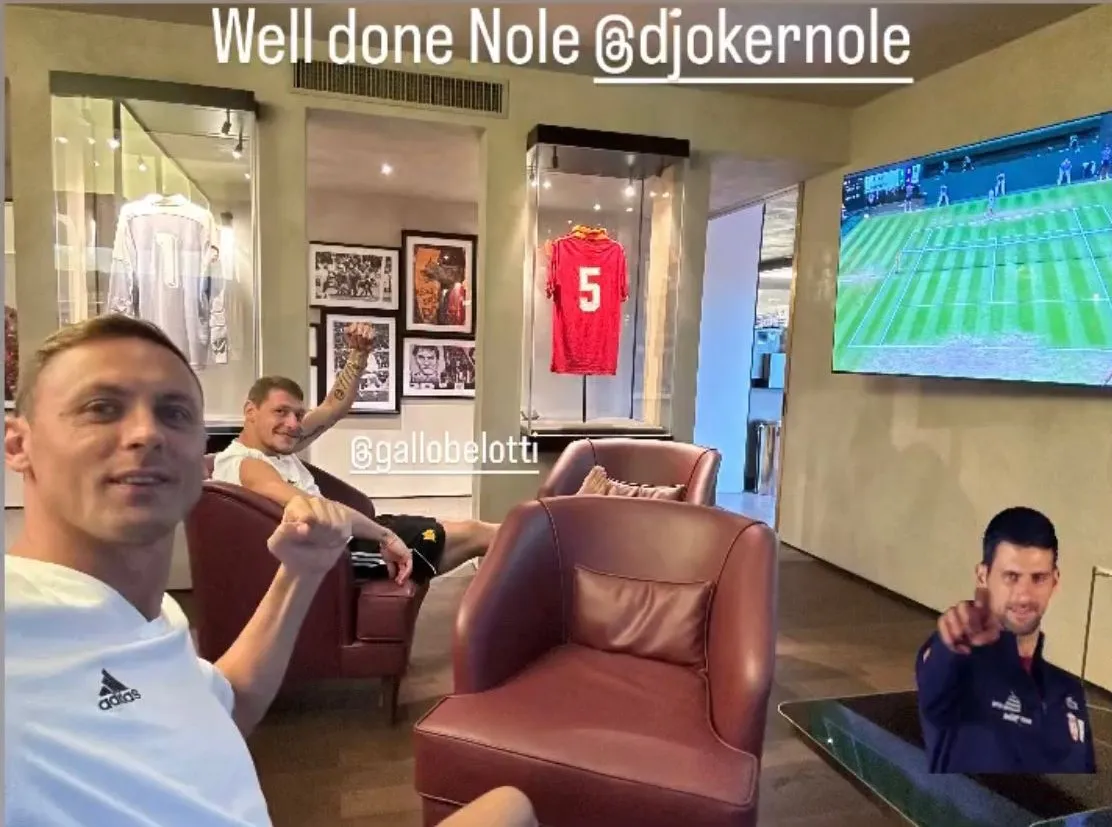 instagram matic belotti djokovic rublev wimbledon