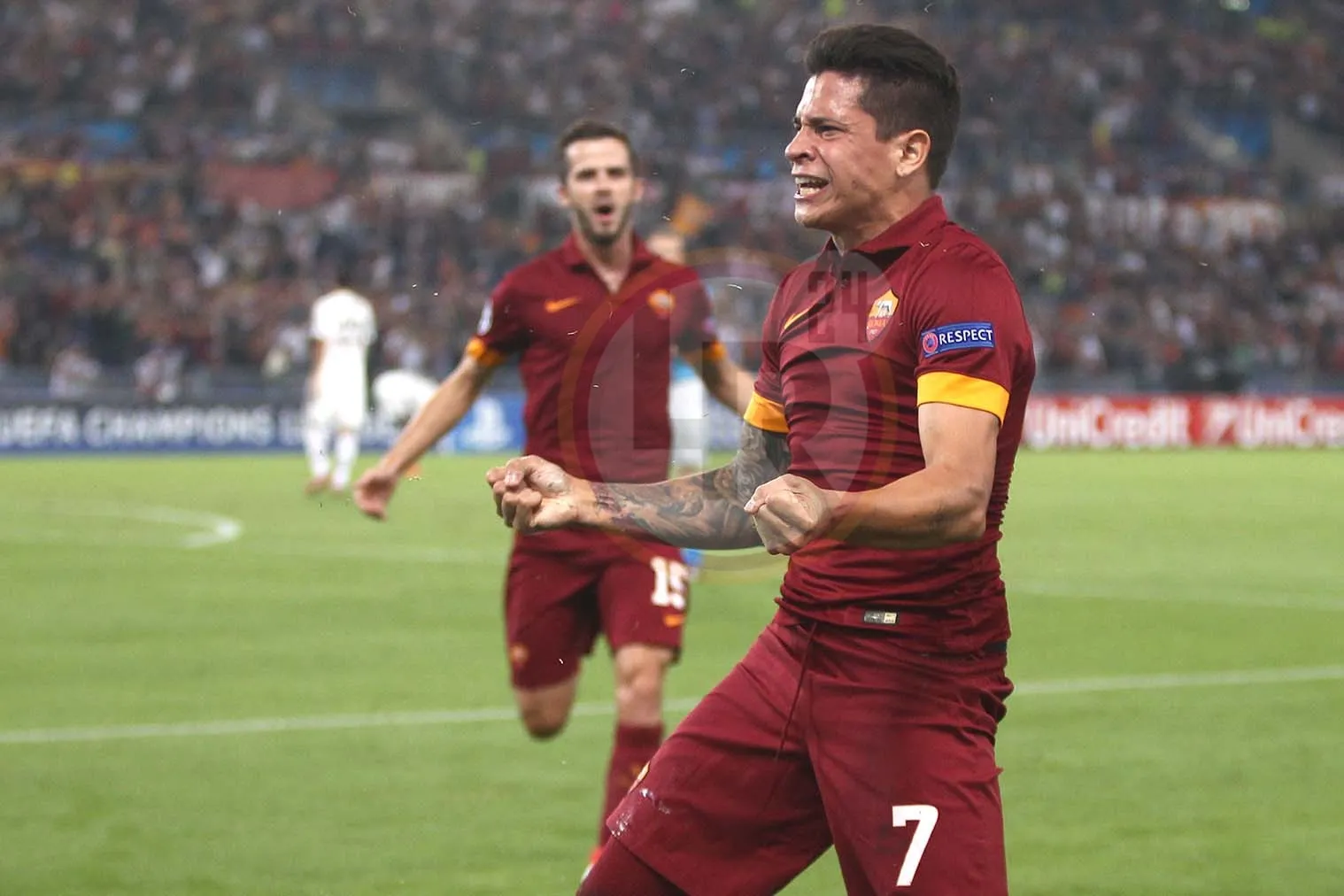 iturbe esulta pugni foto mancini roma cska 18914
