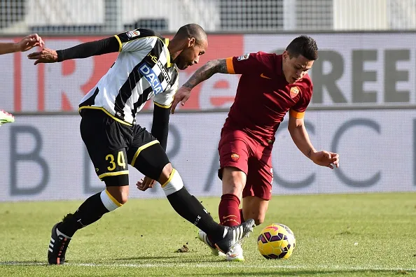 iturbe gabriel silva azione udinese roma