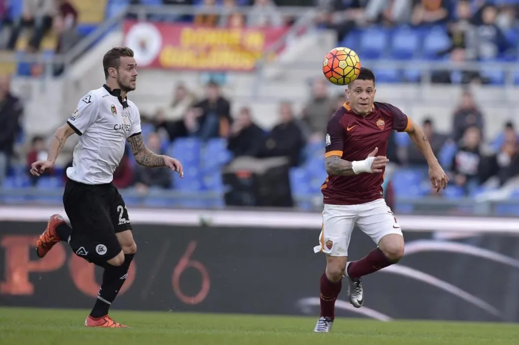 iturbe roma spezia coppa italia 161215