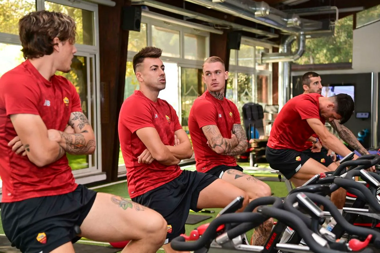 karsdorp el shaarawy e zaniolo trigoria