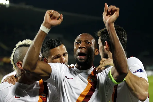 keita esultanza europa league fiorentina roma 12032015