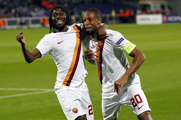 keita gervinho esultanza europa league fiorentina roma 12032015