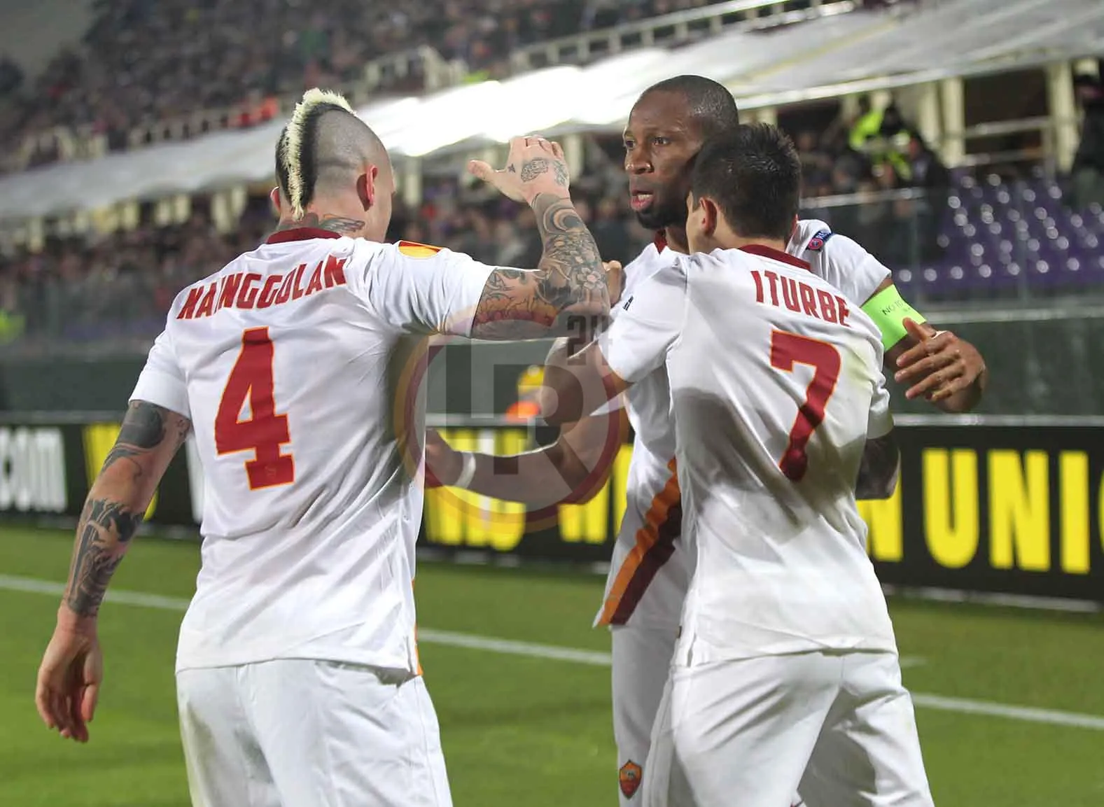 keita nainggolan iturbe esultanza fiore roma mancini
