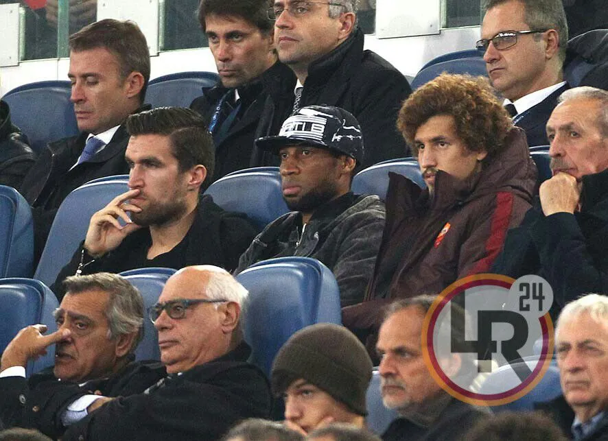 keita ucan strootman tribuna roma bayer 04112015