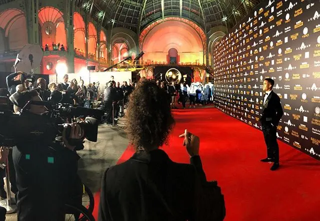 kluivert pallone doro red carpet