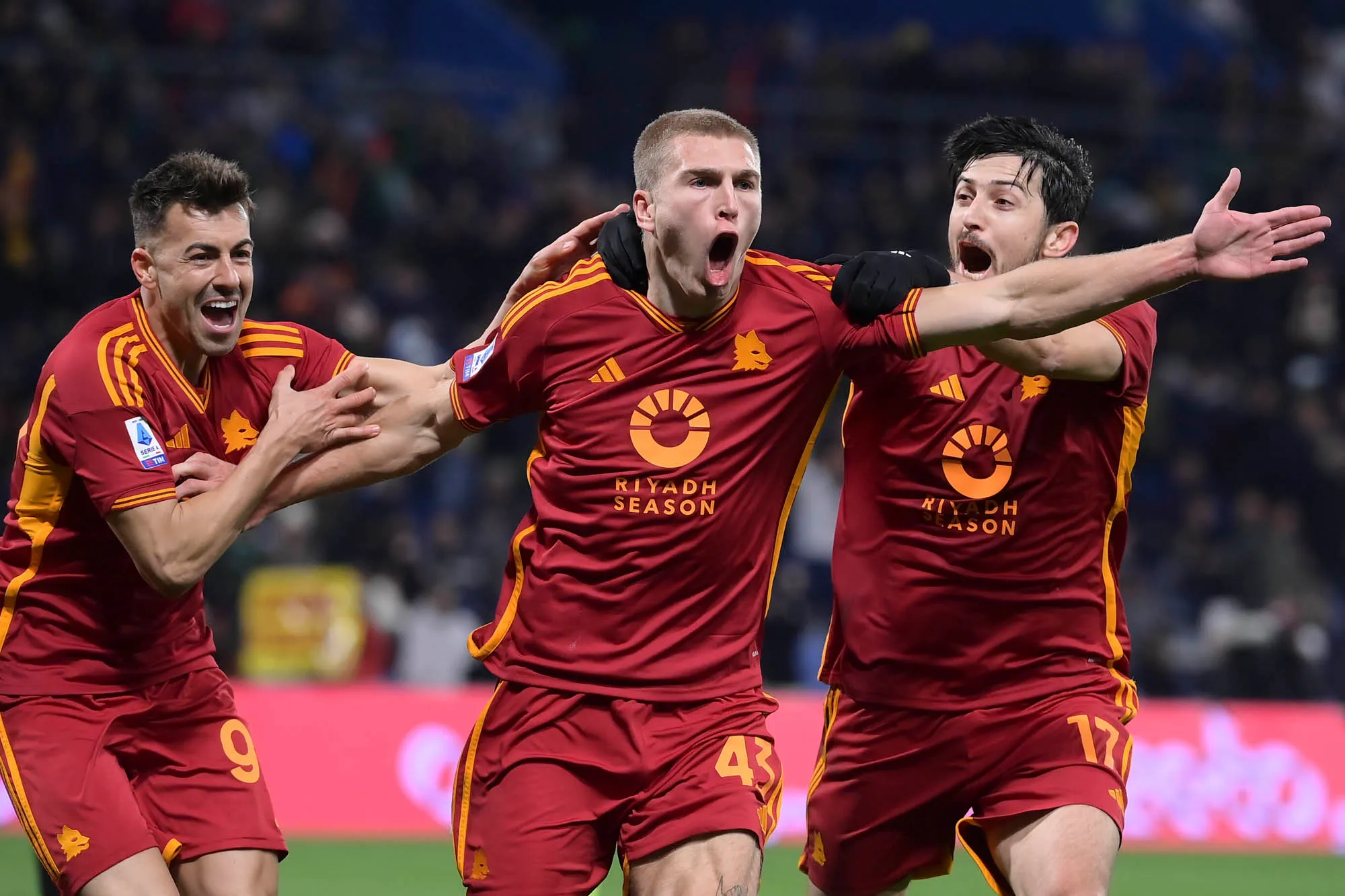 kristensen azmoun e el shaarawy sassuolo roma