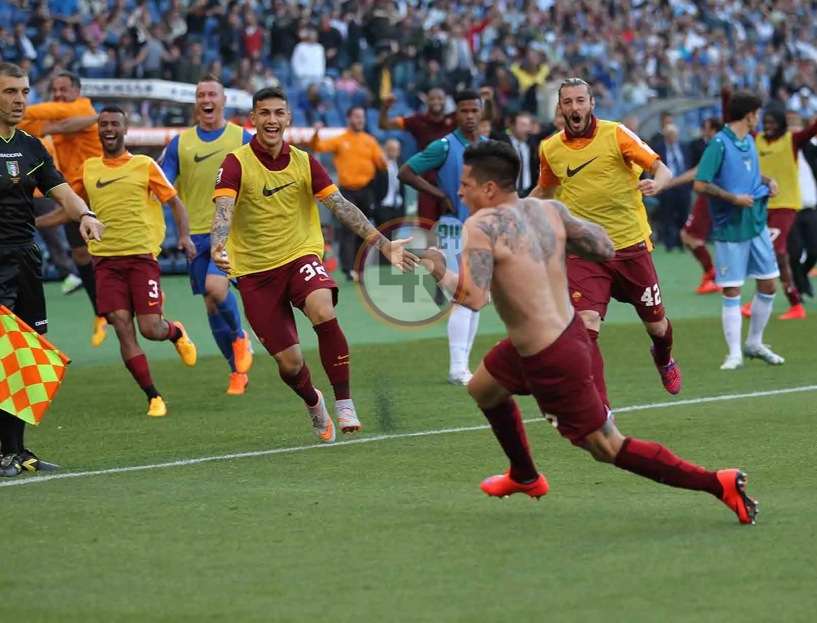 lazio roma iturbe esultanza derby lr24 2