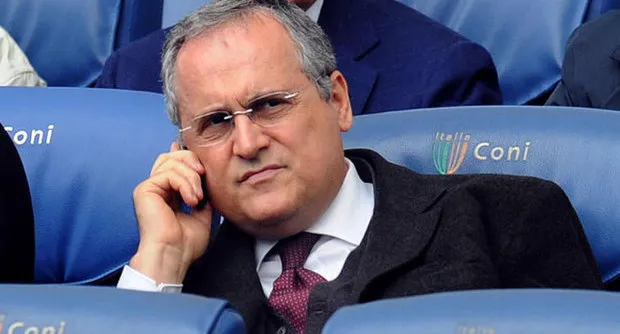 lotito cellulare tribuna olimpico