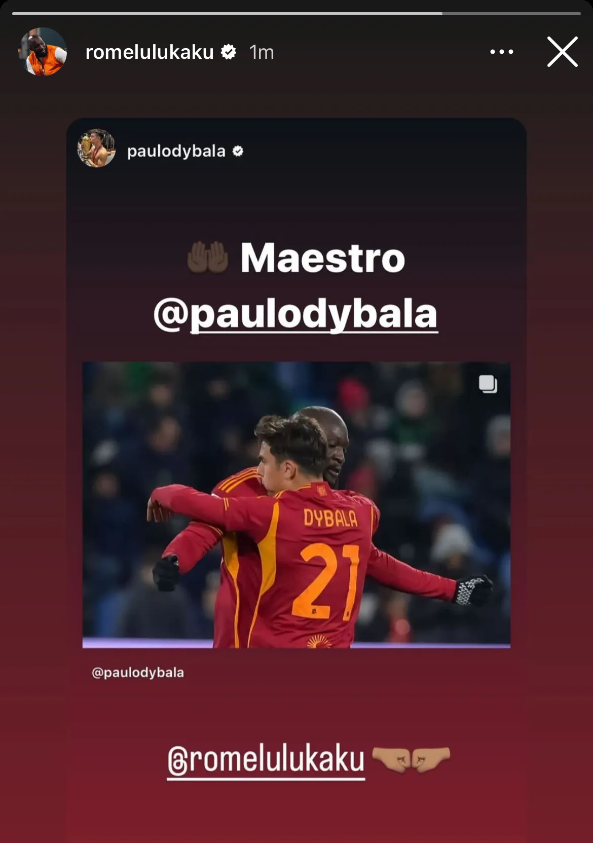 lukaku e dybala ig