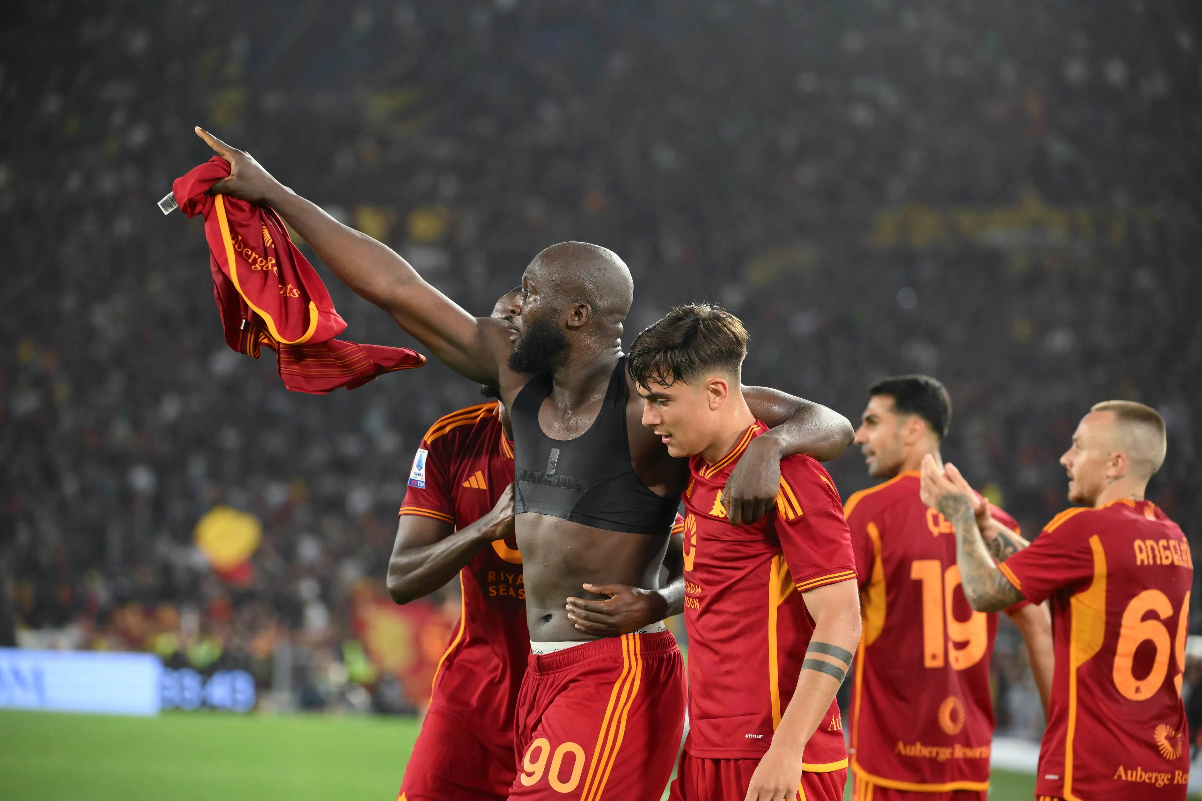 lukaku e dybala roma genoa