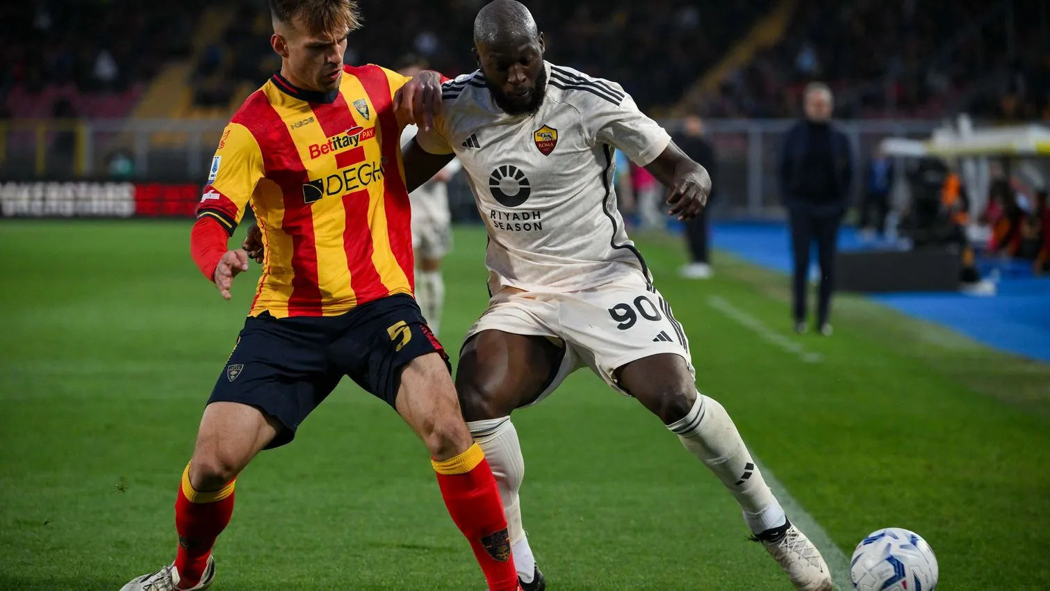 lukaku e pongracic lecce roma