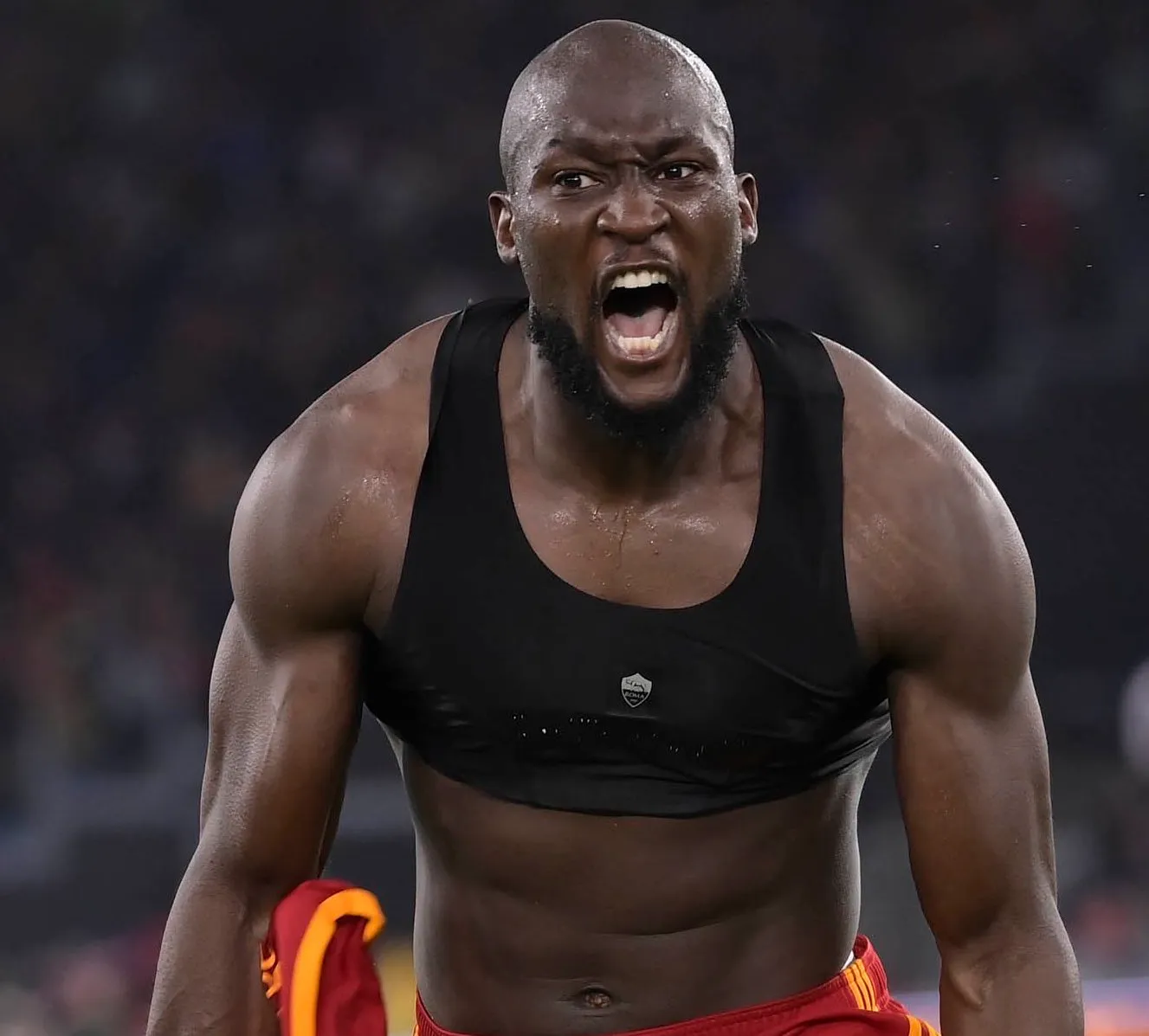lukaku esultanza roma lecce 1