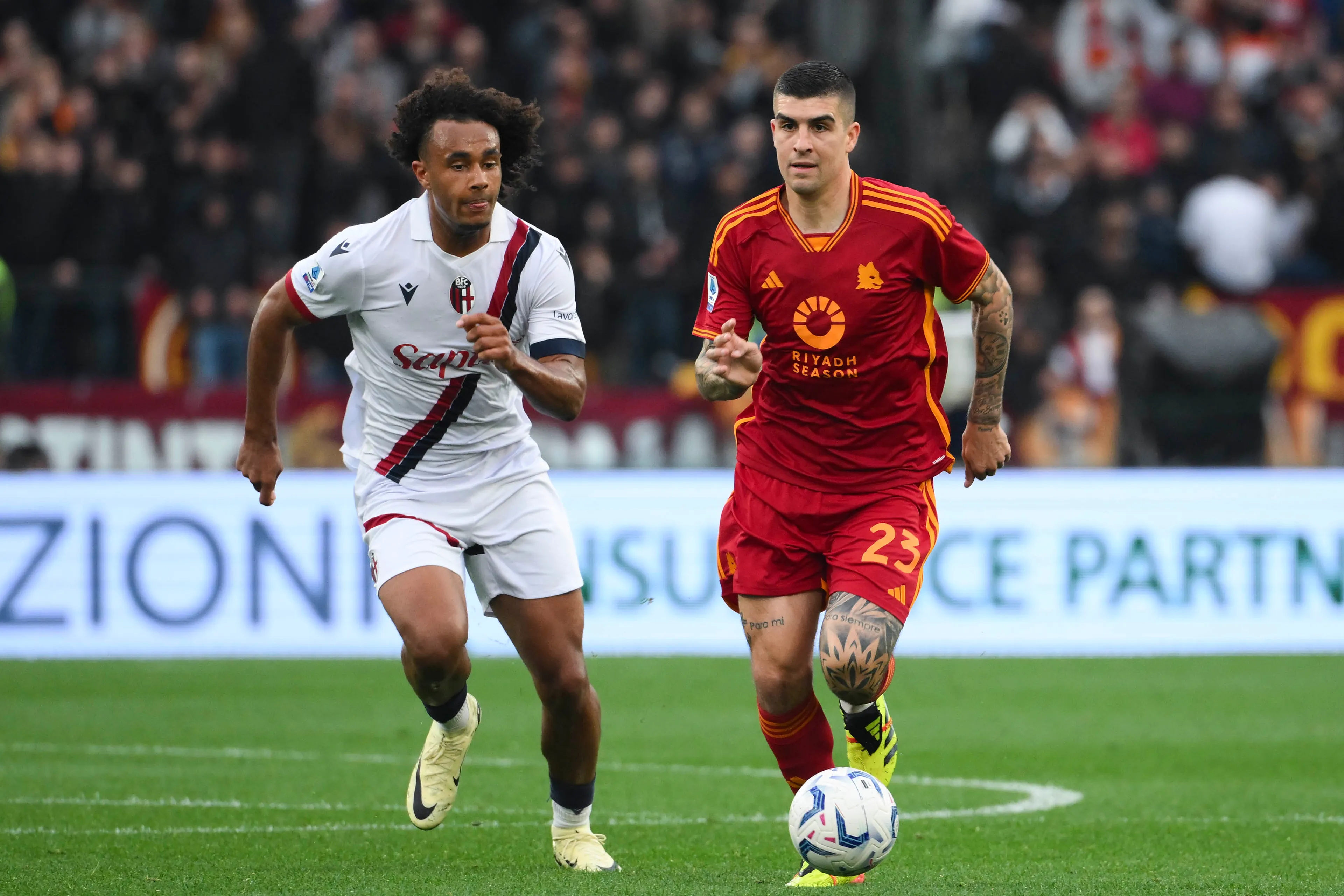 mancini e zirkzee roma bologna