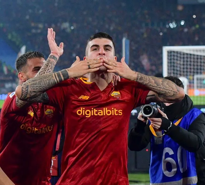 mancini esultanza roma juventus