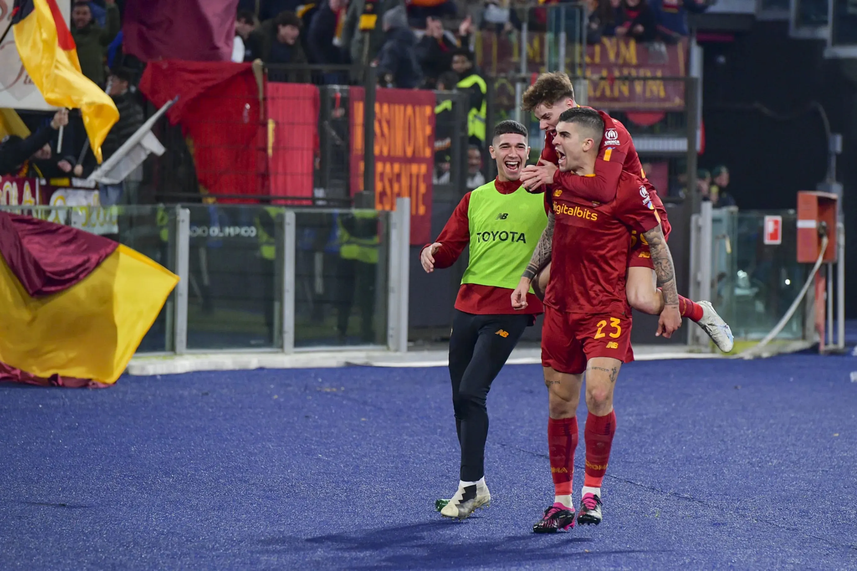 mancini zalewski e volpato roma juve