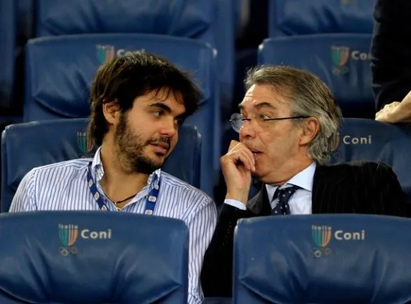 massimo moratti e figlio